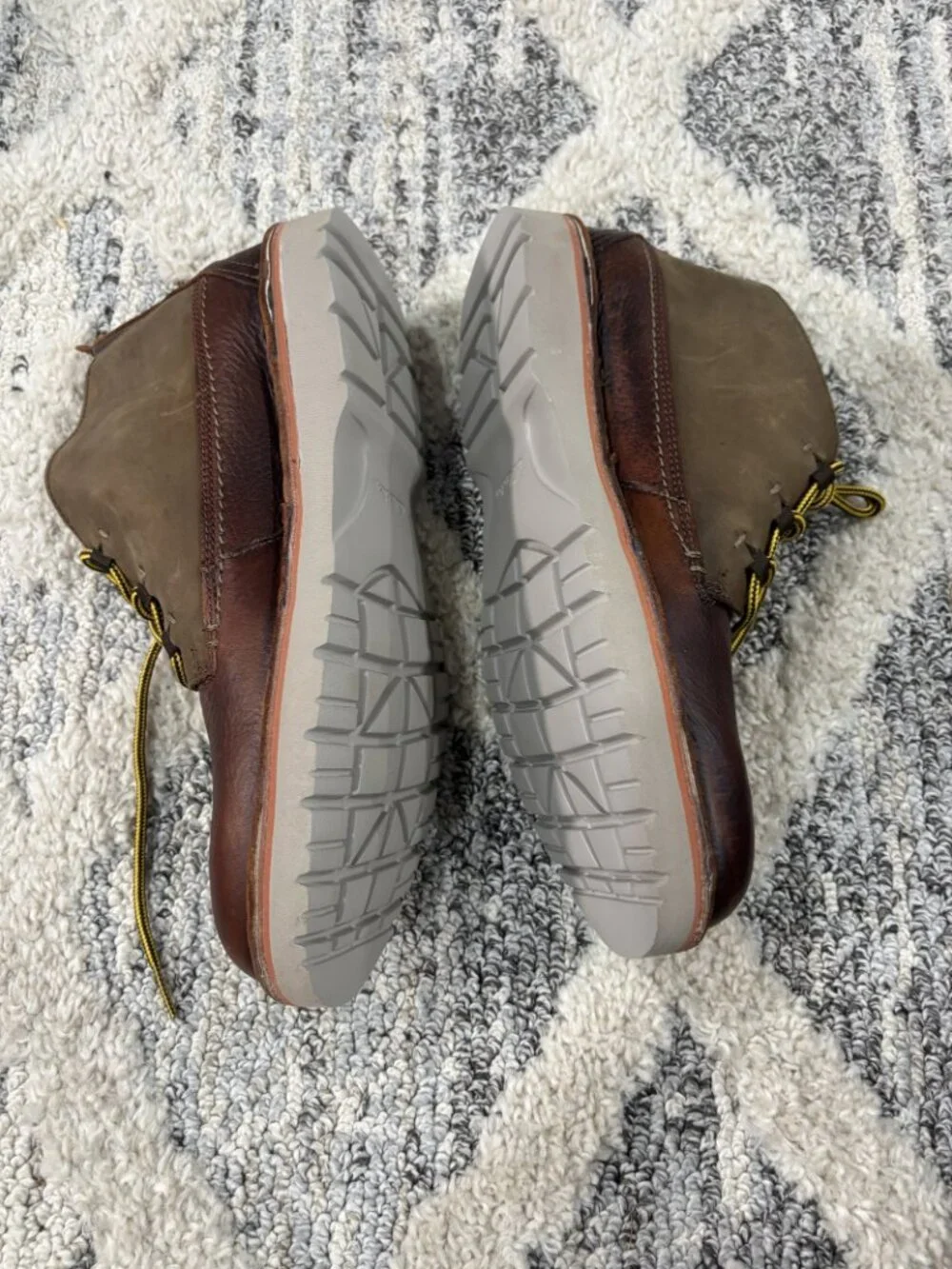 Clarks Eastford Mid Dark Brown Combi Mid Chukka Boot Size 9.5 M